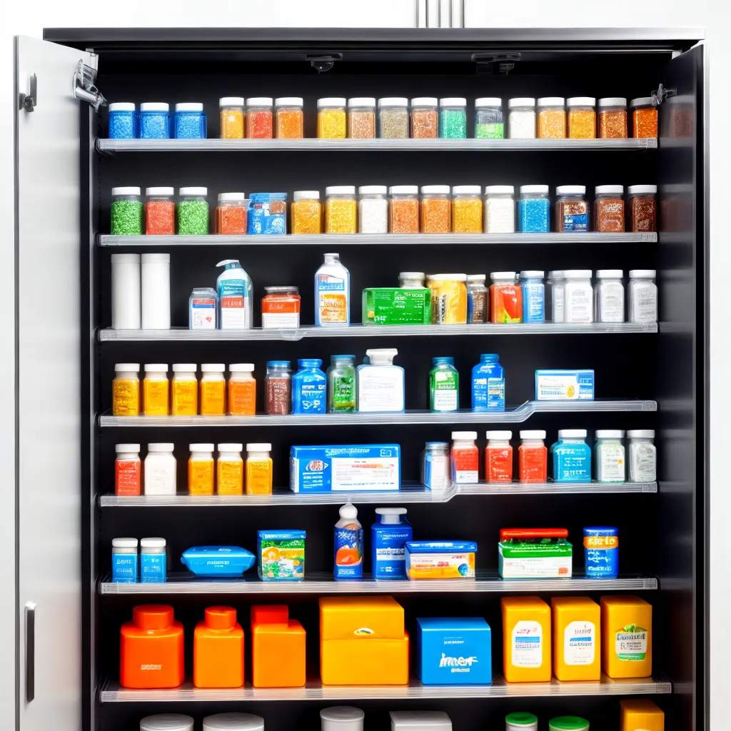 armario organizado medicamentos seguro
