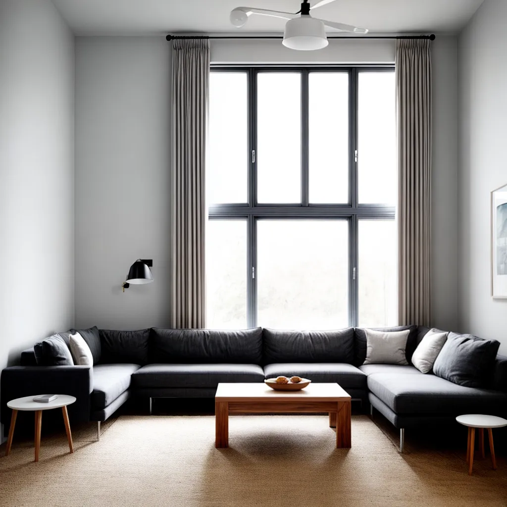 sala minimalista ambiente aconchegante