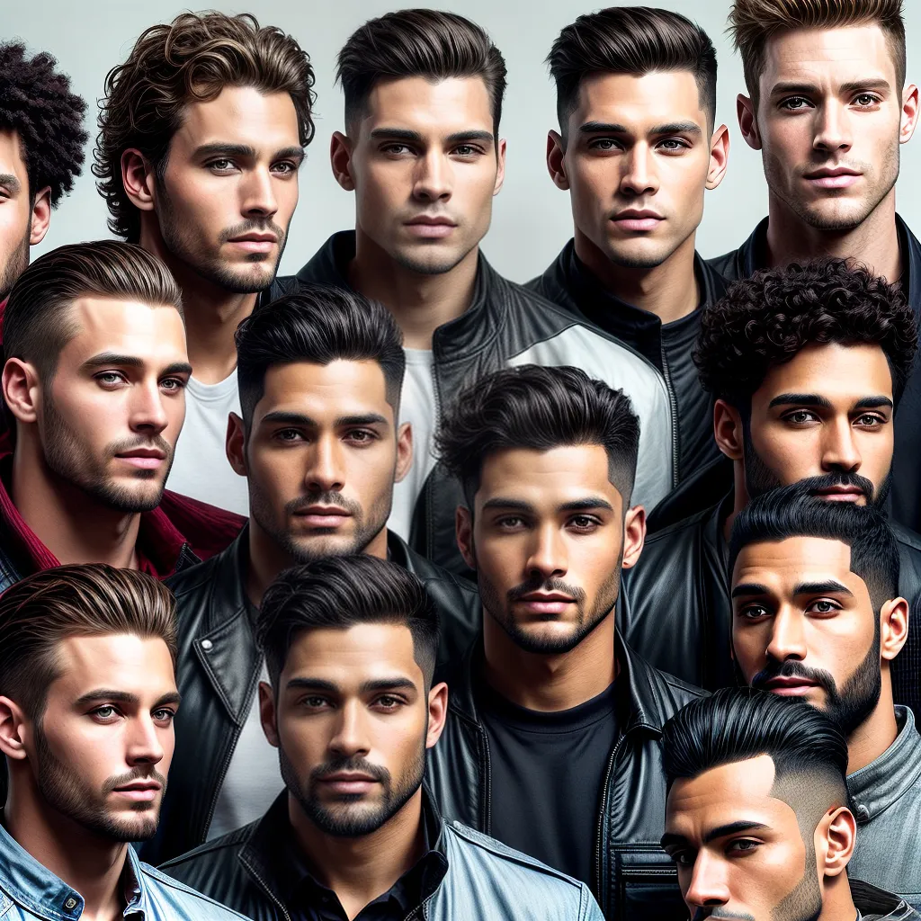 homens diversos cabelo produtos cuidado