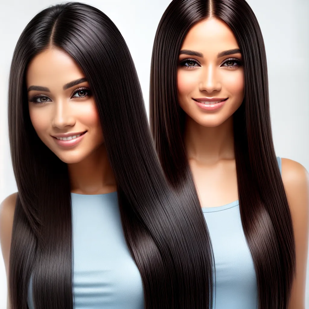 mulher cabelo liso brilhante sorriso mulher cabelo liso brilhante sorriso