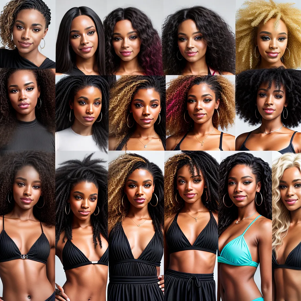 diversidade cabelos sorrindo alisamento