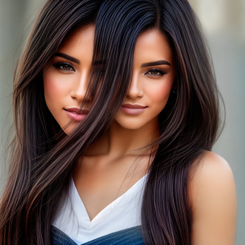 cabelo liso brilhante mulher 1