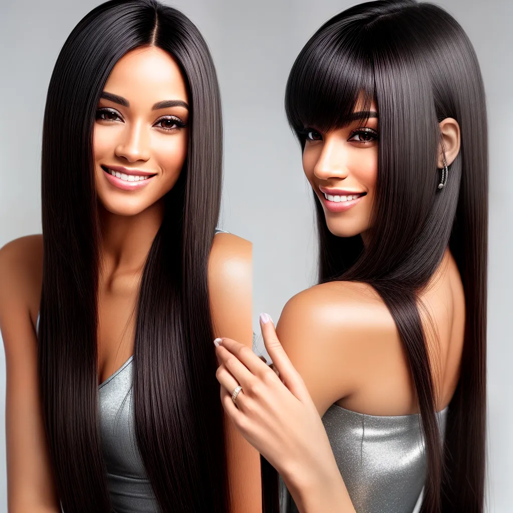 mulher sorriso cabelo liso brilhante 5 mulher sorriso cabelo liso brilhante 5