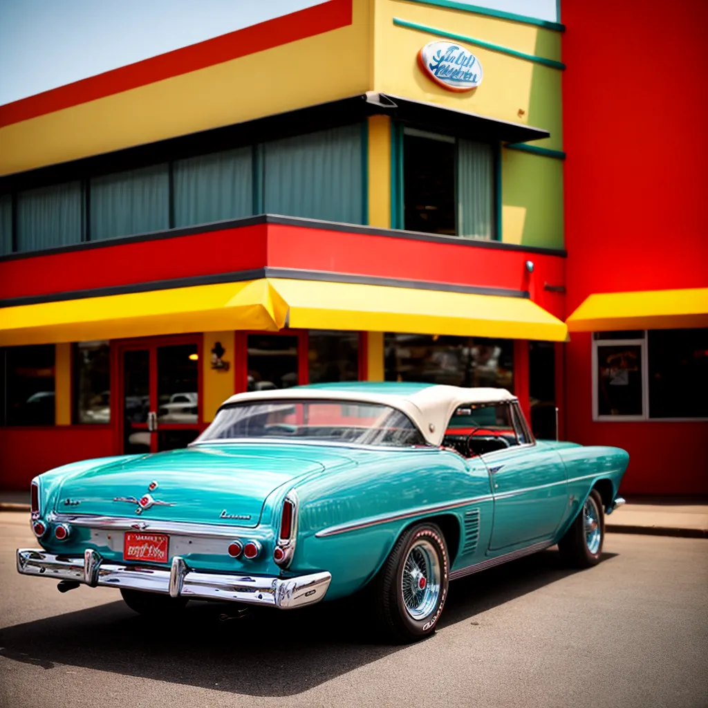 carro vintage diner retro nostalgia carro vintage diner retro nostalgia