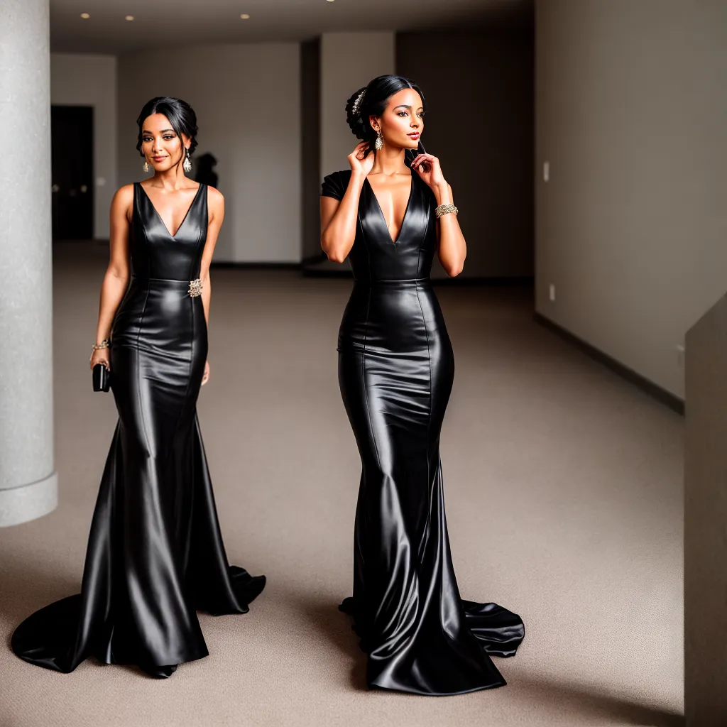 mulher gala vestido preto sofisticacao