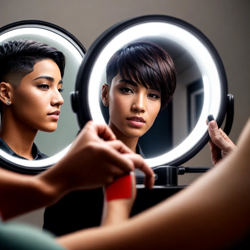 espelho salao reflexo corte cabelo espelho salao reflexo corte cabelo