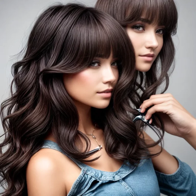 corte cabelo ondulado maos tesoura