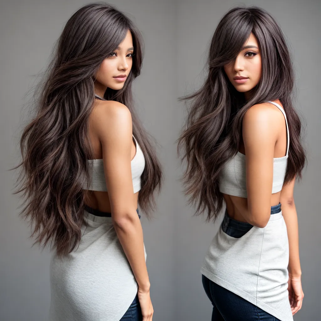 mulher cabelo espelho tesoura cortes