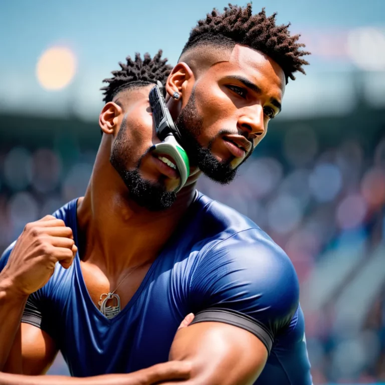 atleta corte cabelo estiloso