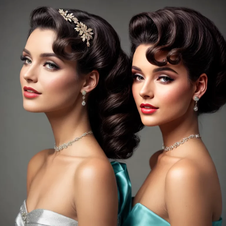 mulher vintage penteado glamouroso mulher vintage penteado glamouroso