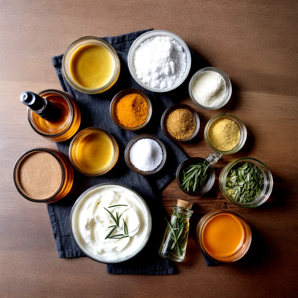 ingredientes naturais mesa tonico capilar