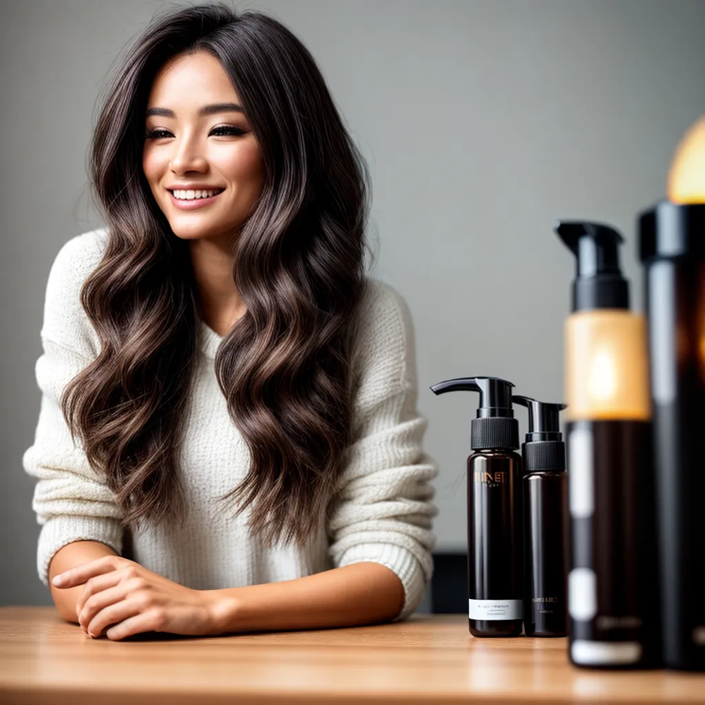 mulher sorriso cabelo fino produtos cuidado