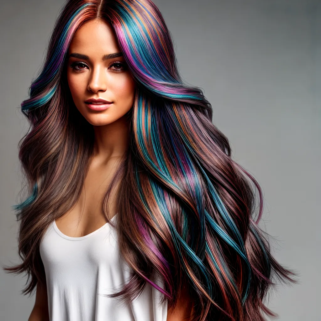 cabelo saudavel destaques vibrantes