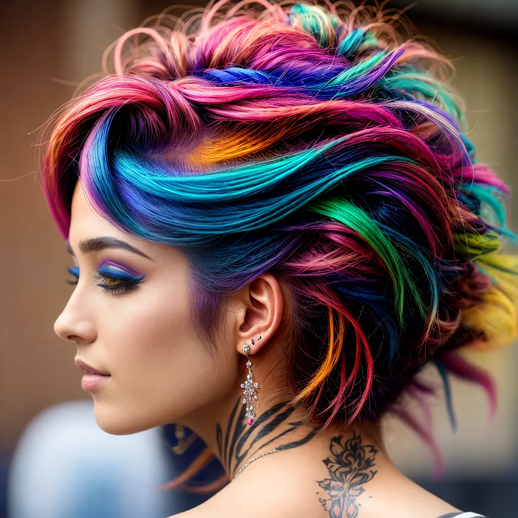 cabelo colorido mechas tatuagens capilares cabelo colorido mechas tatuagens capilares
