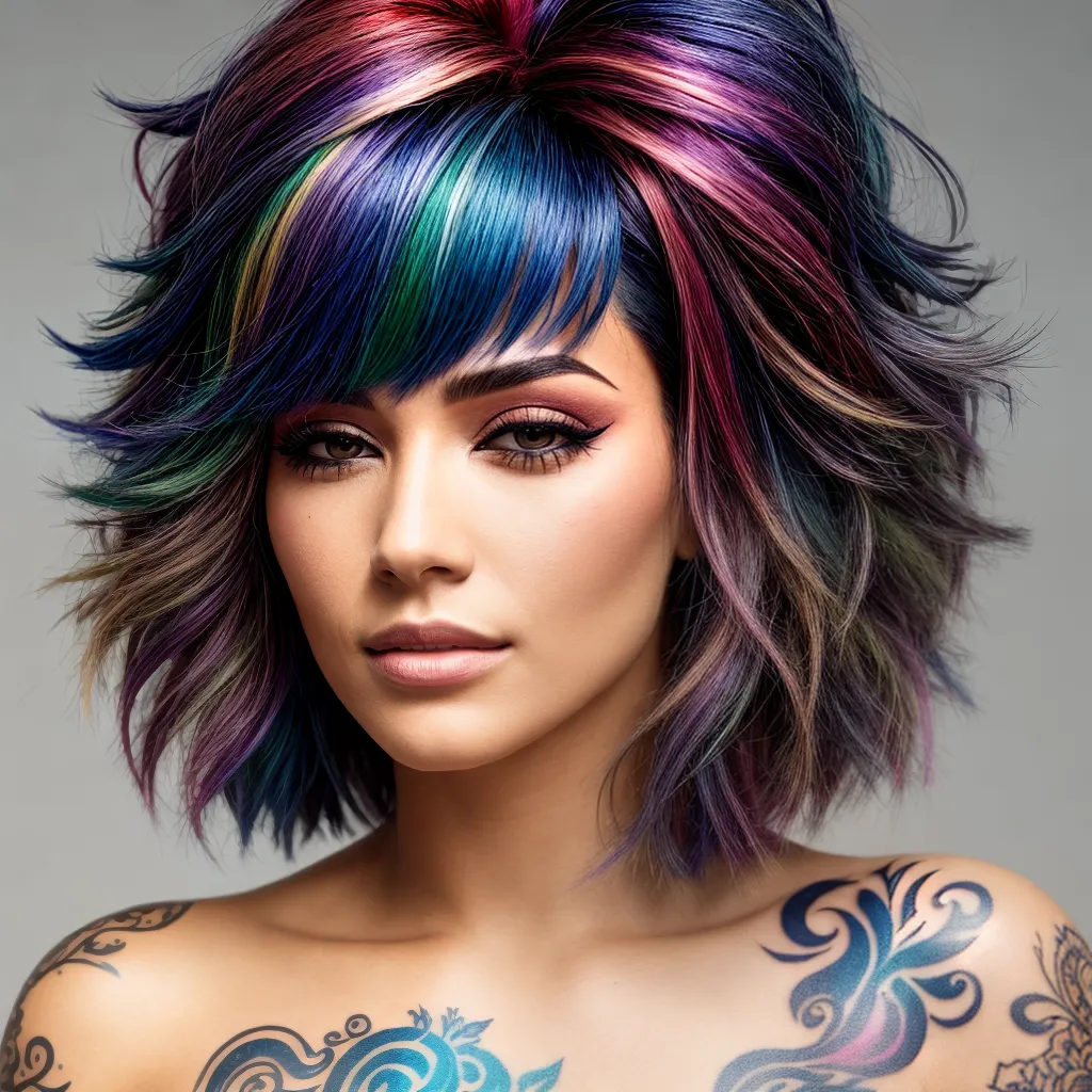 cabelo colorido mechas tatuagens capilares 1 cabelo colorido mechas tatuagens capilares 1