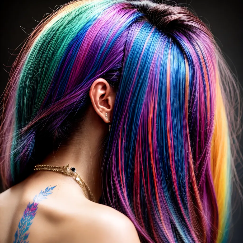 cabelo colorido tatuagens mechas cabelo colorido tatuagens mechas