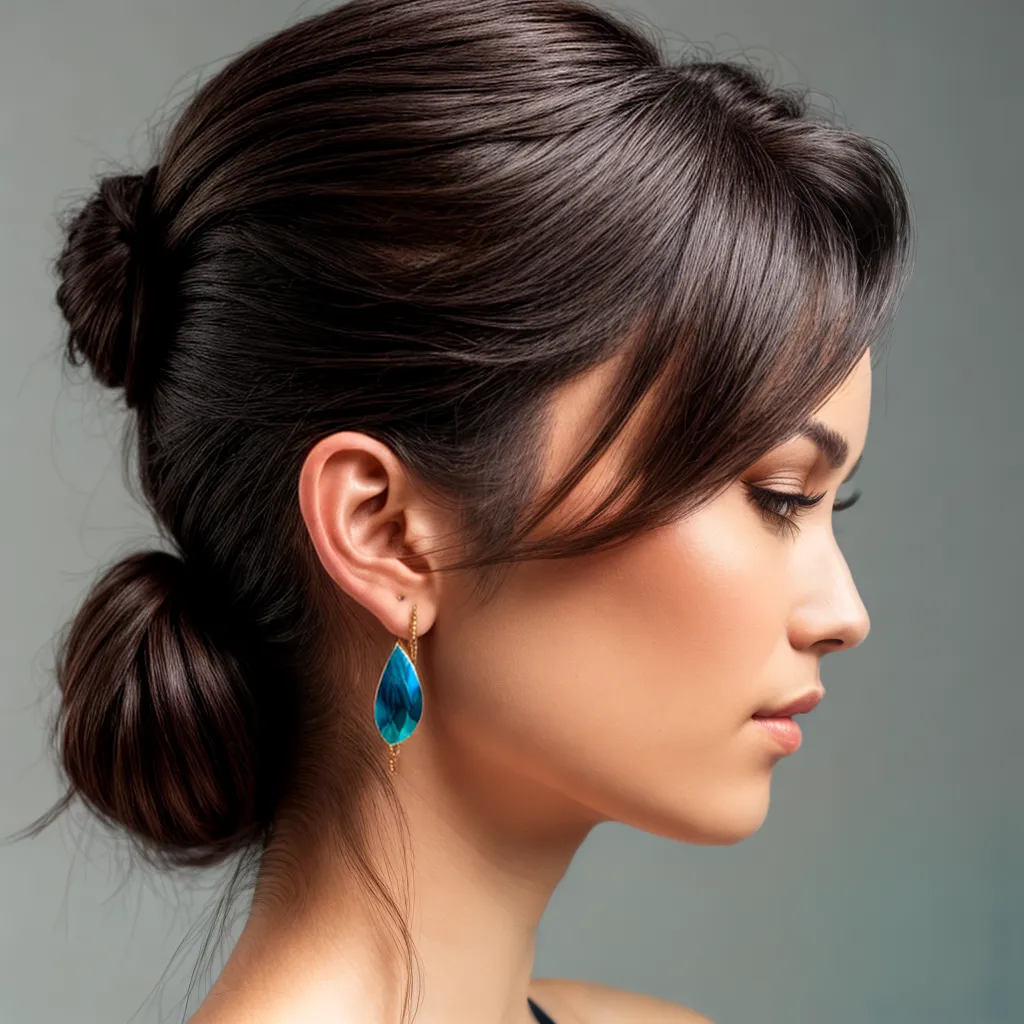 perfil mulher rabo de cavalo elegante 3