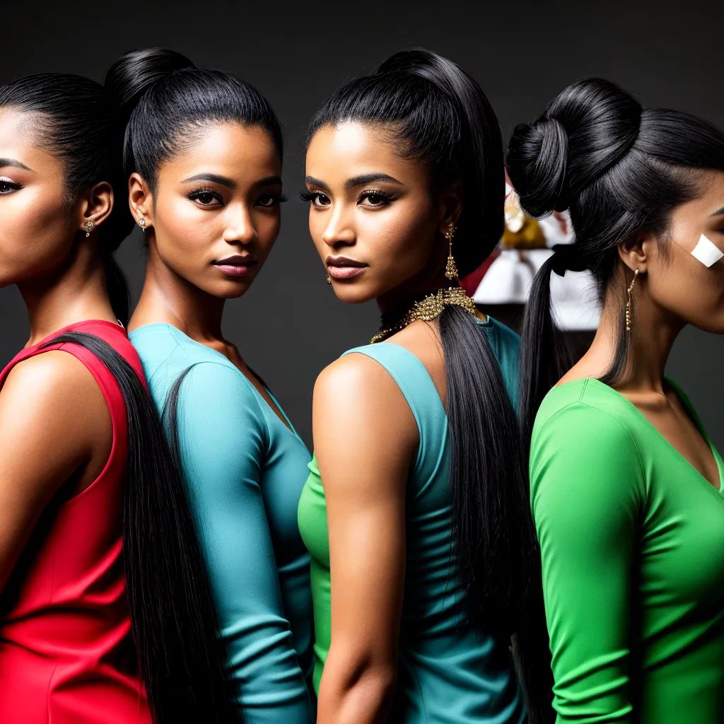 mulheres diversas ponytail culturas
