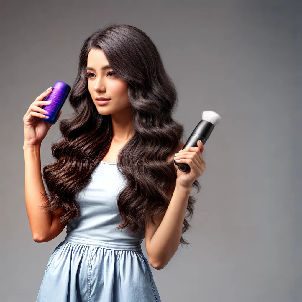 mulher cabelo volumoso shampoo seco 1