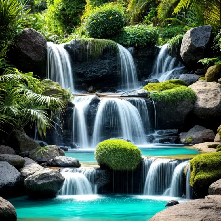 jardim tropical cachoeira piscina shampoo hidratante