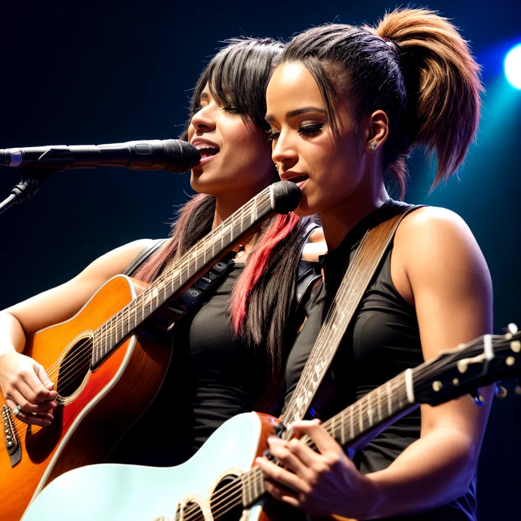 palco concerto musica mulher ponytail