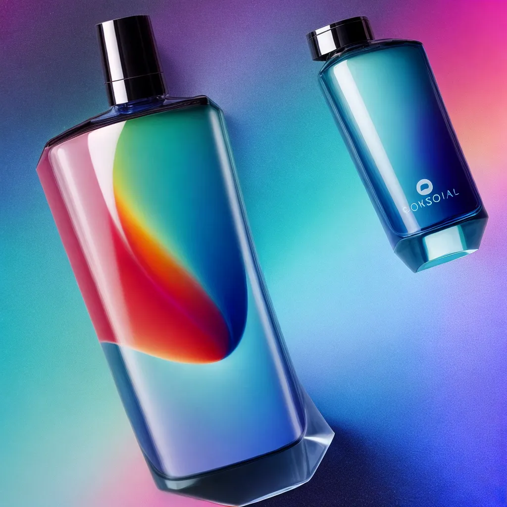 shampoo futurista cores ingredientes tecnologia