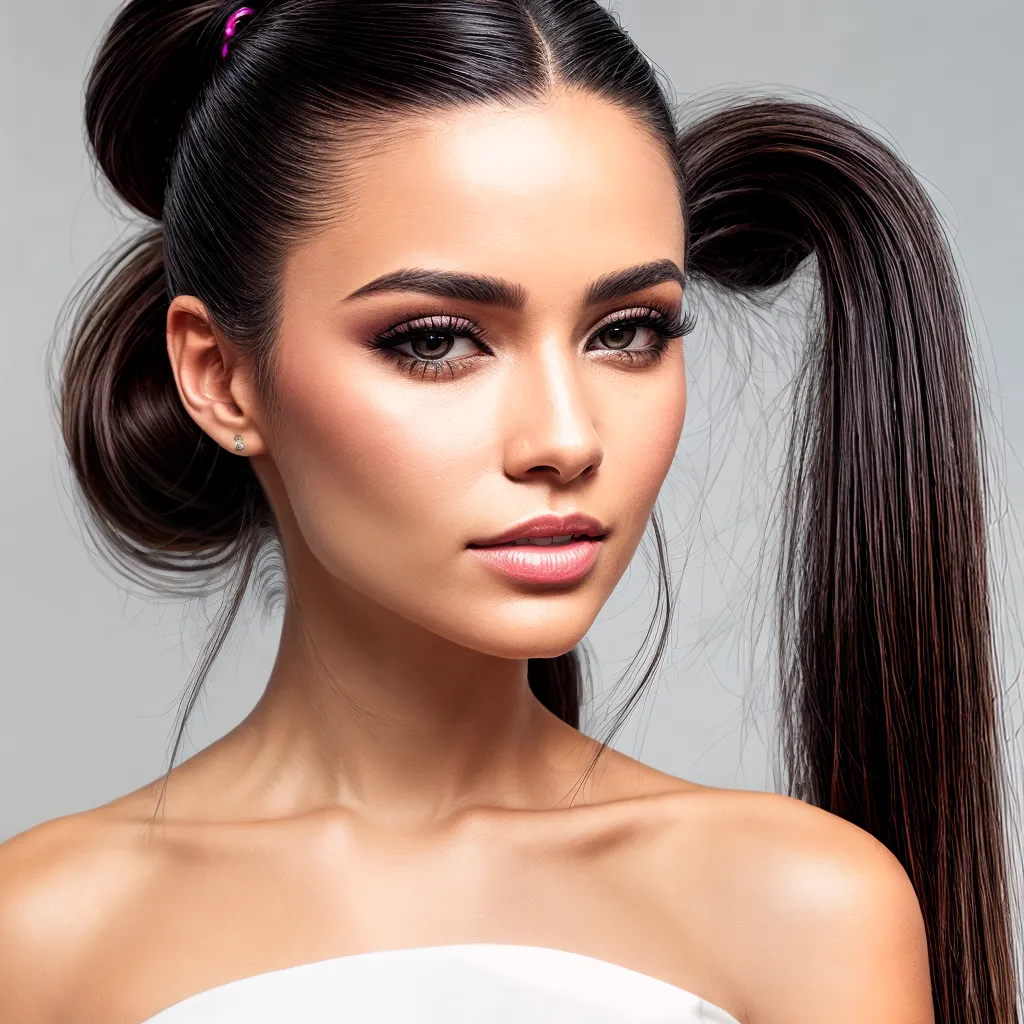 cabelo ponytail estiloso