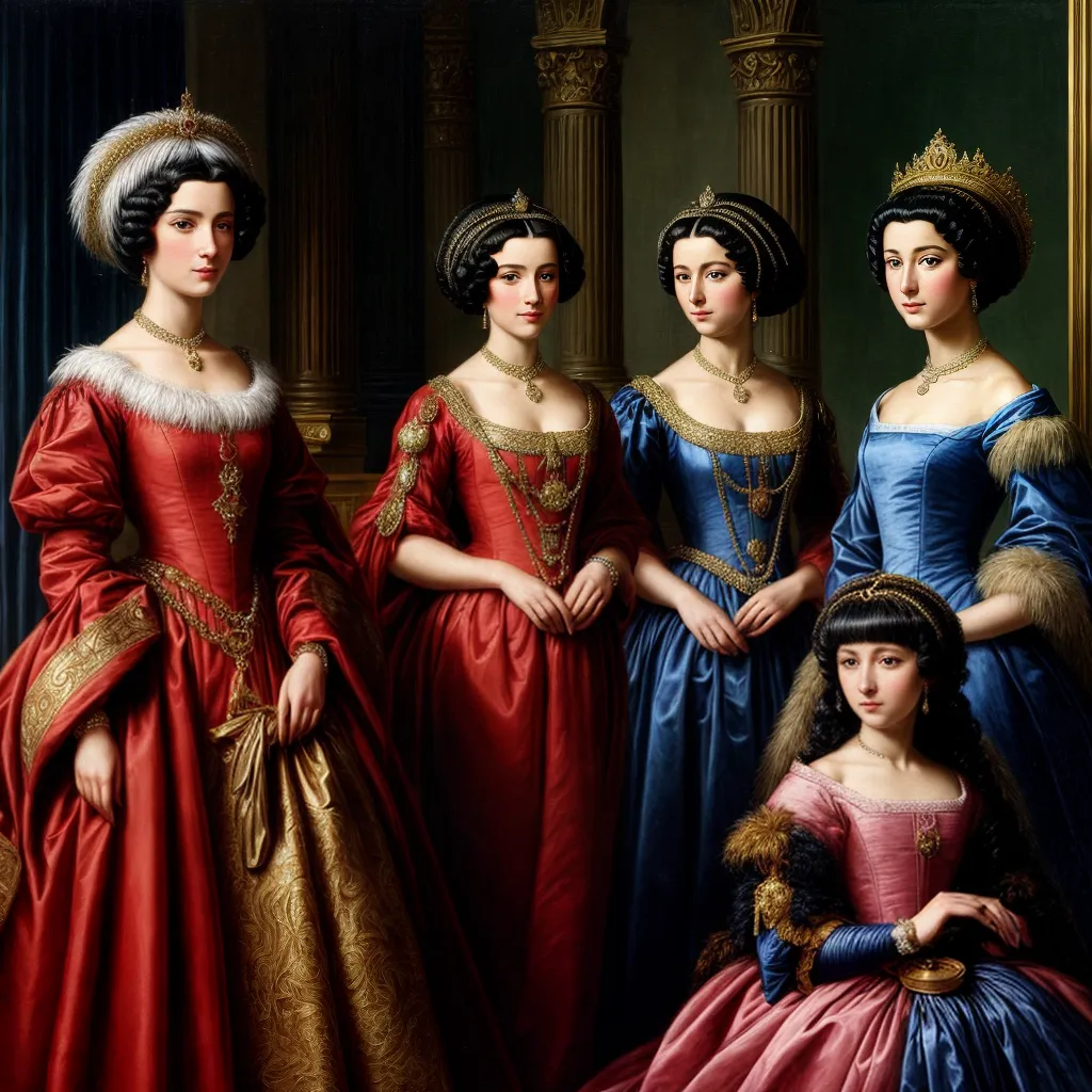pintura corte europeu perucas opulentas