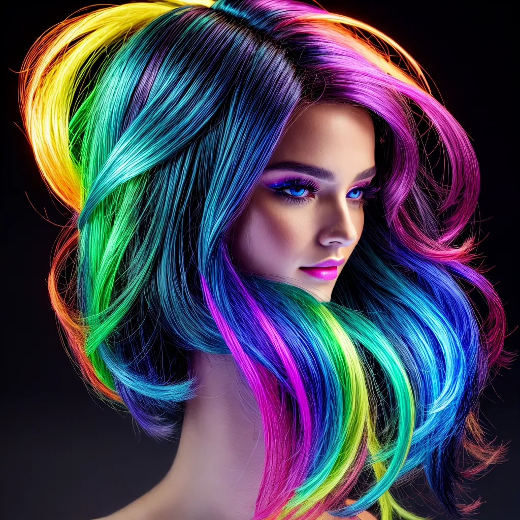peruca futurista holografica neon tecnologia peruca futurista holografica neon tecnologia