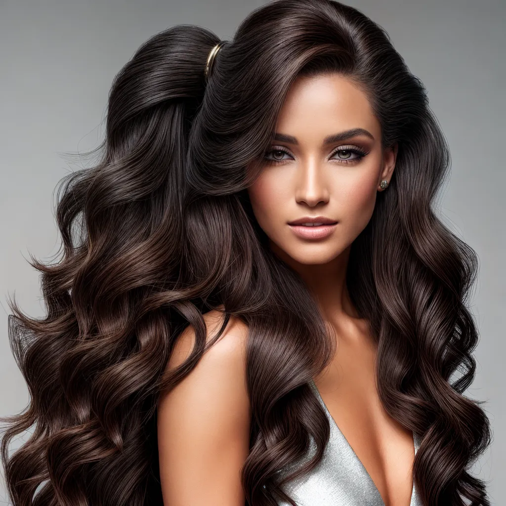 mulher cabelo volumoso