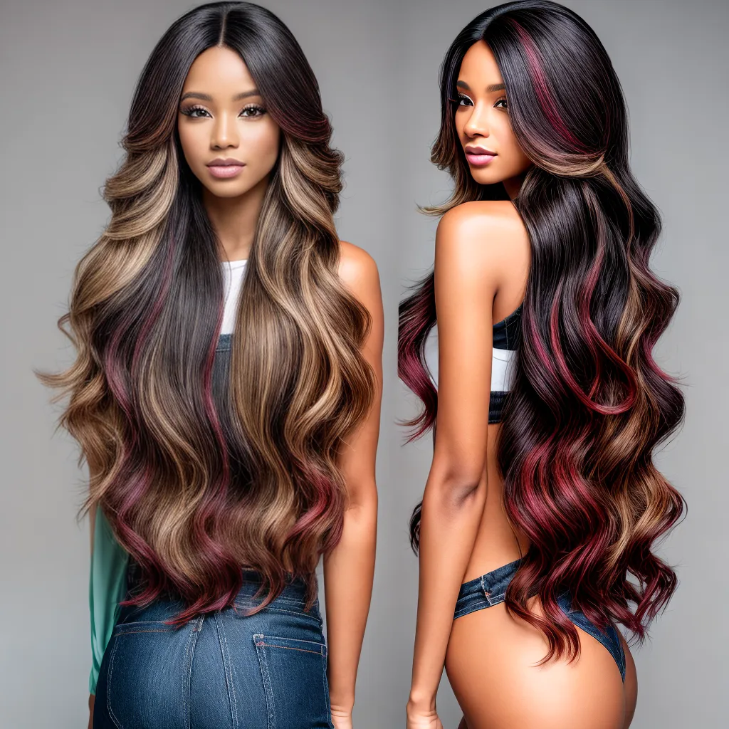mulher cabelo extenso volumoso