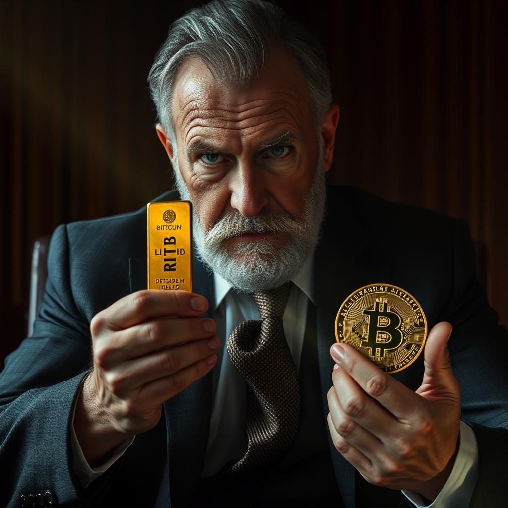 Arma na Cabeça: A Resposta Chocante do 'Rei do Ouro' Sobre Bitcoin