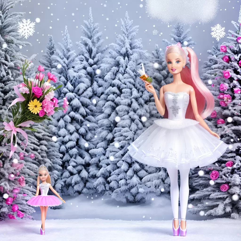 Fotos barbie bailarina natal flores Fotos barbie bailarina natal flores