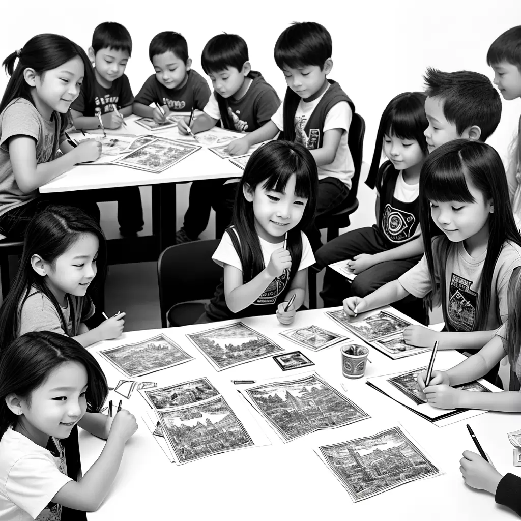 Fotos criancas colorindo personagens wow 2 Fotos criancas colorindo personagens wow 2