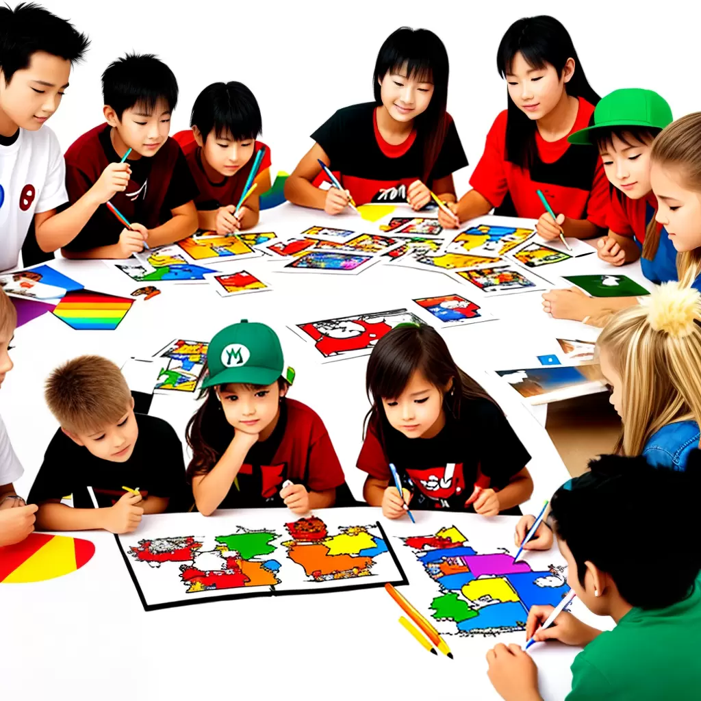 Fotos criancas colorindo super mario 1