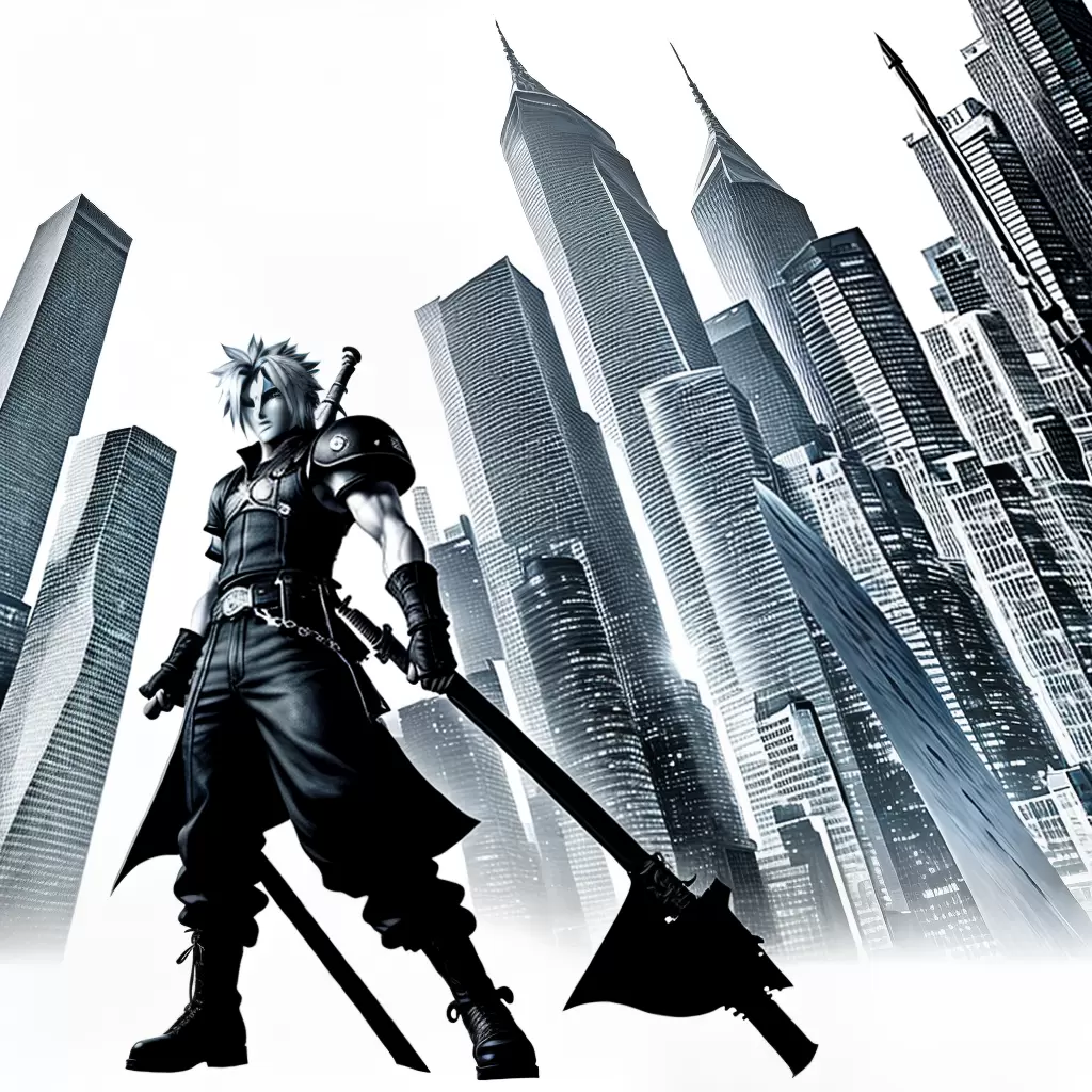 Fotos cloud espada midgar rascunho