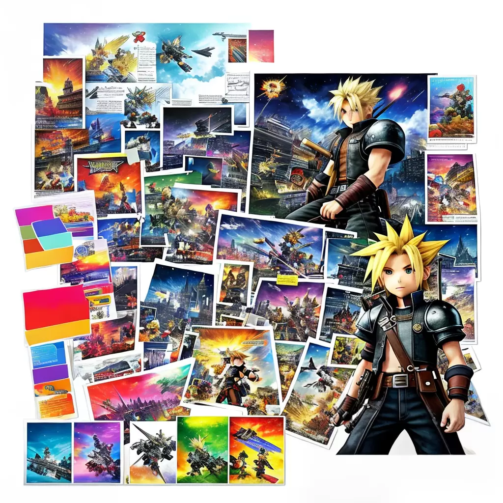 Fotos crianca colorindo final fantasy vii