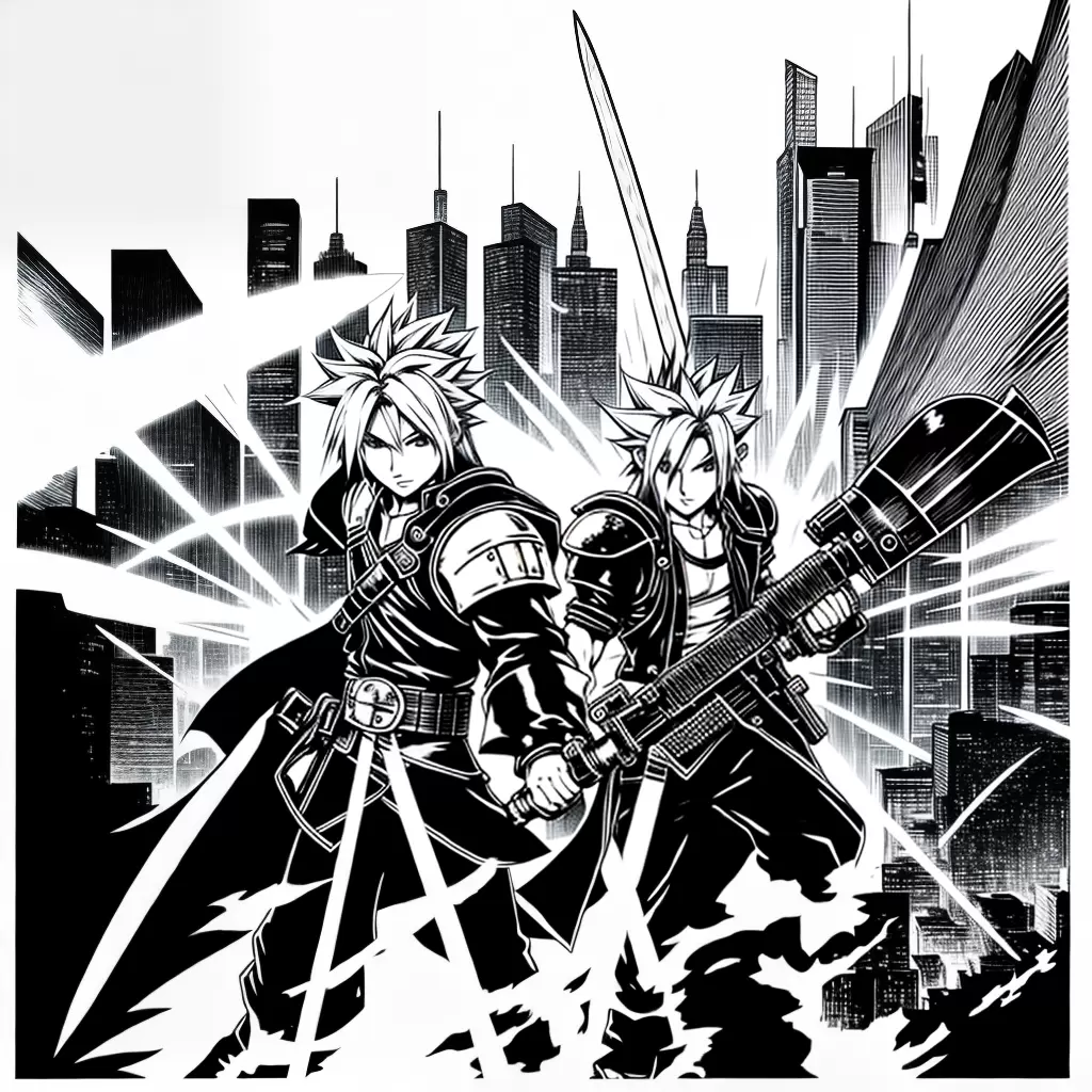 Fotos cloud espada midgar cidade 1