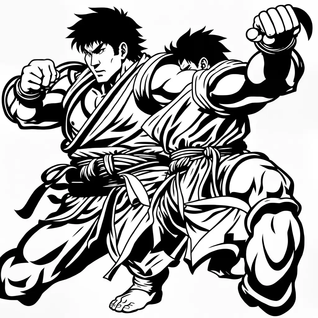 Fotos ryu street fighter para colorir Fotos ryu street fighter para colorir
