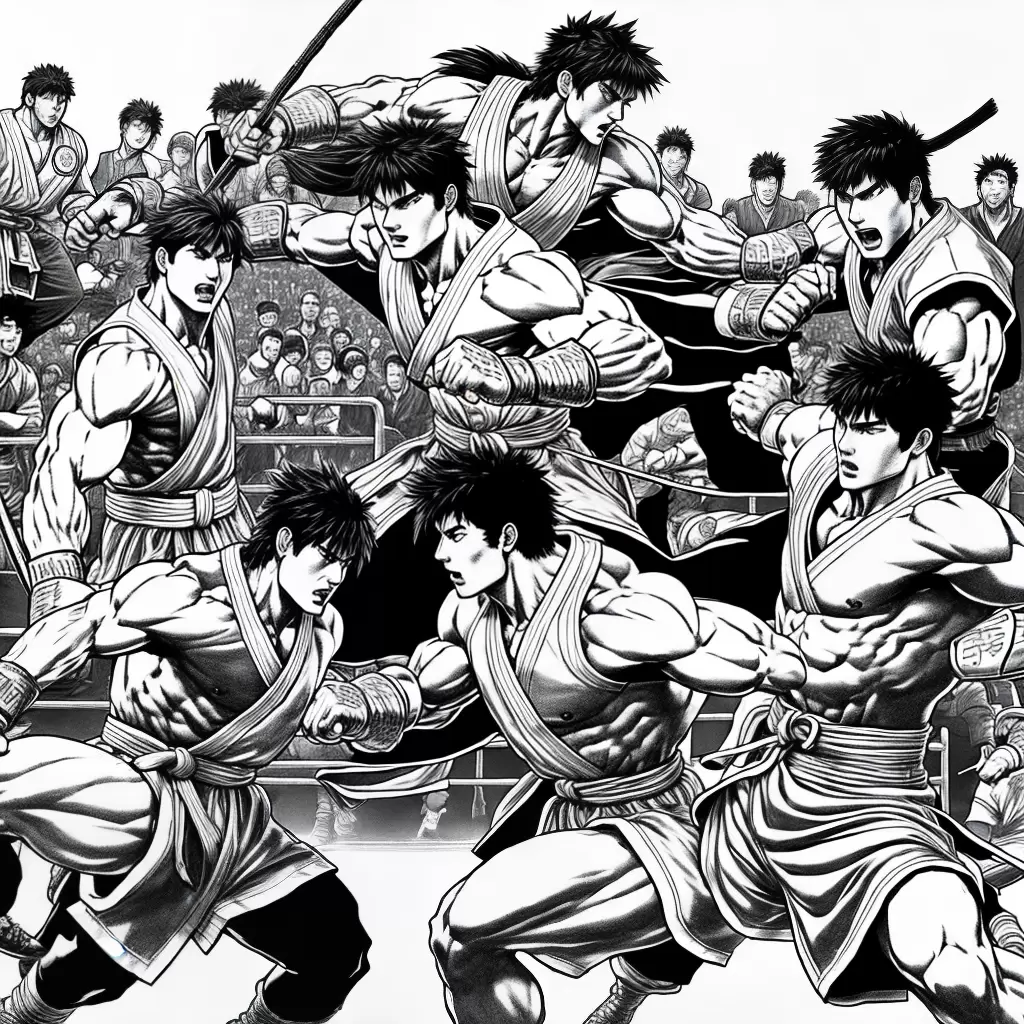 Fotos ryu ken luta ilustracao preto branco Fotos ryu ken luta ilustracao preto branco