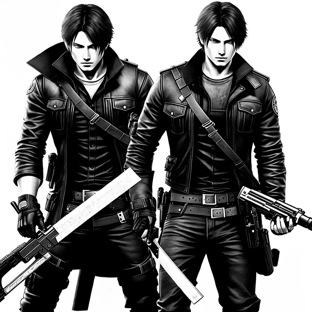 Fotos leon kennedy resident evil colorir