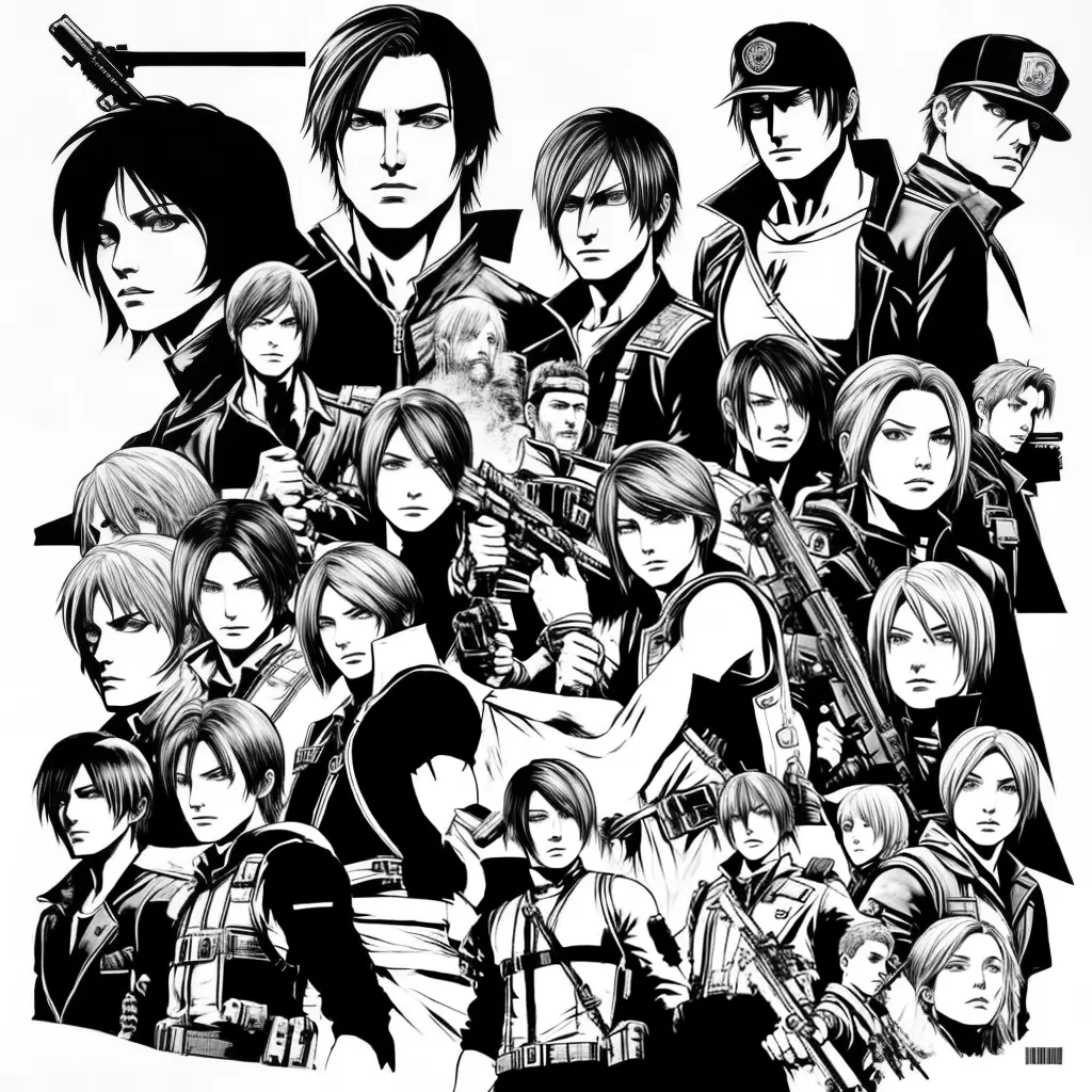 Fotos resident evil 4 desenhos para colorir