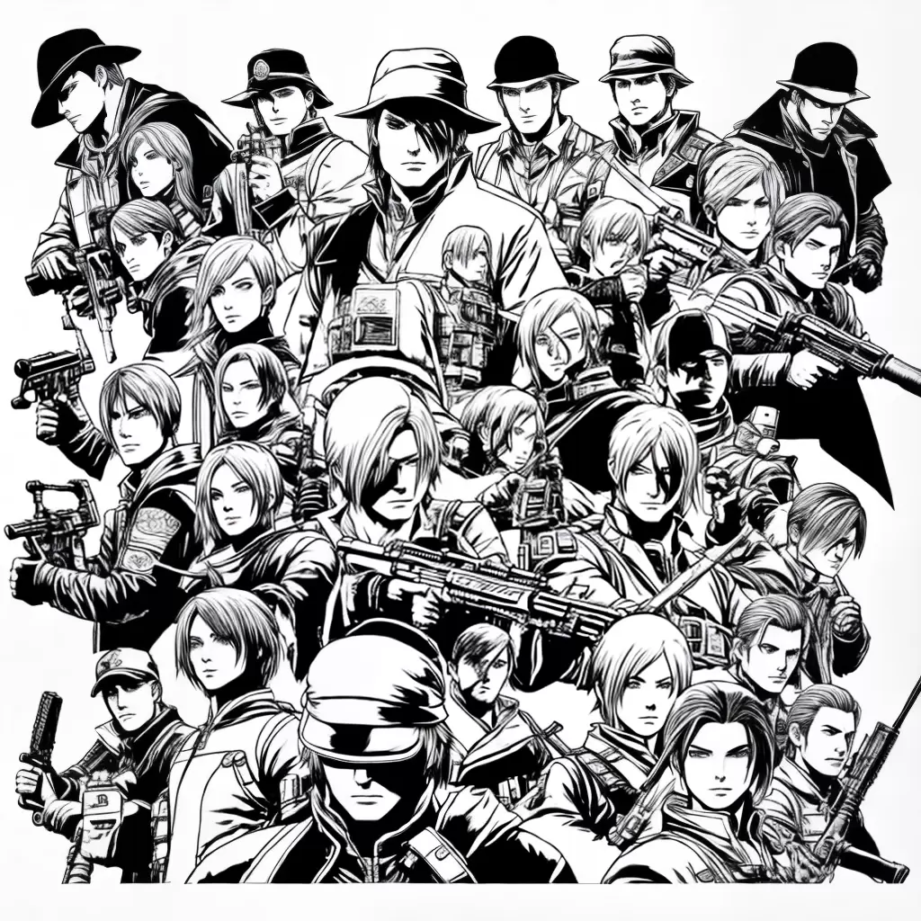 Fotos resident evil 4 desenhos para colorir 1