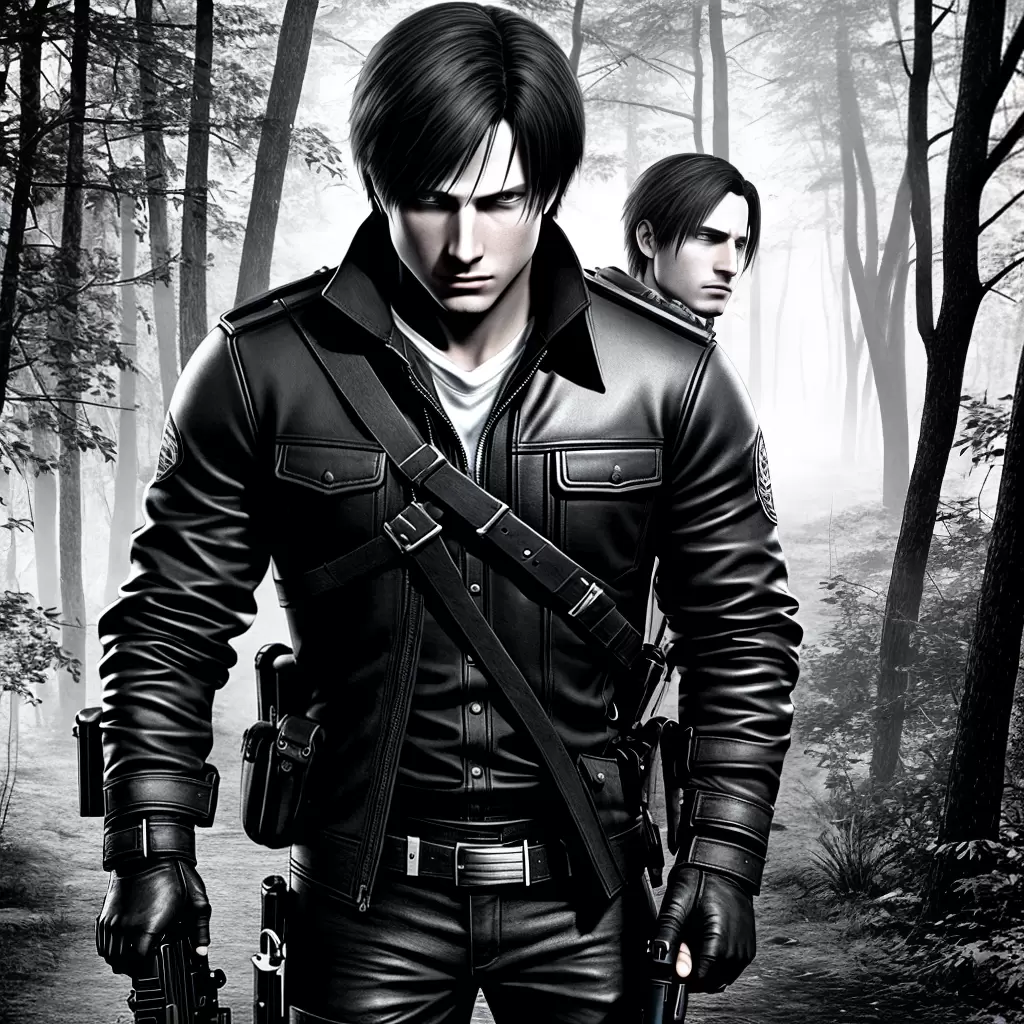 Fotos leon kennedy pistola floresta
