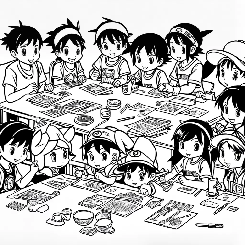 Fotos criancas pokemon colorir sorrindo