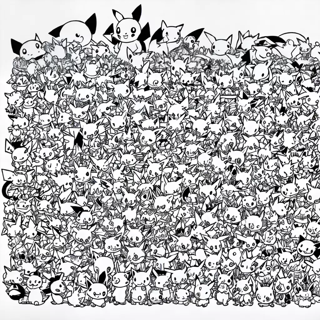 Fotos pikachu pokemon contorno colorir