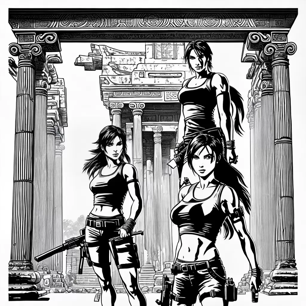 Fotos lara croft temple aventura colorir