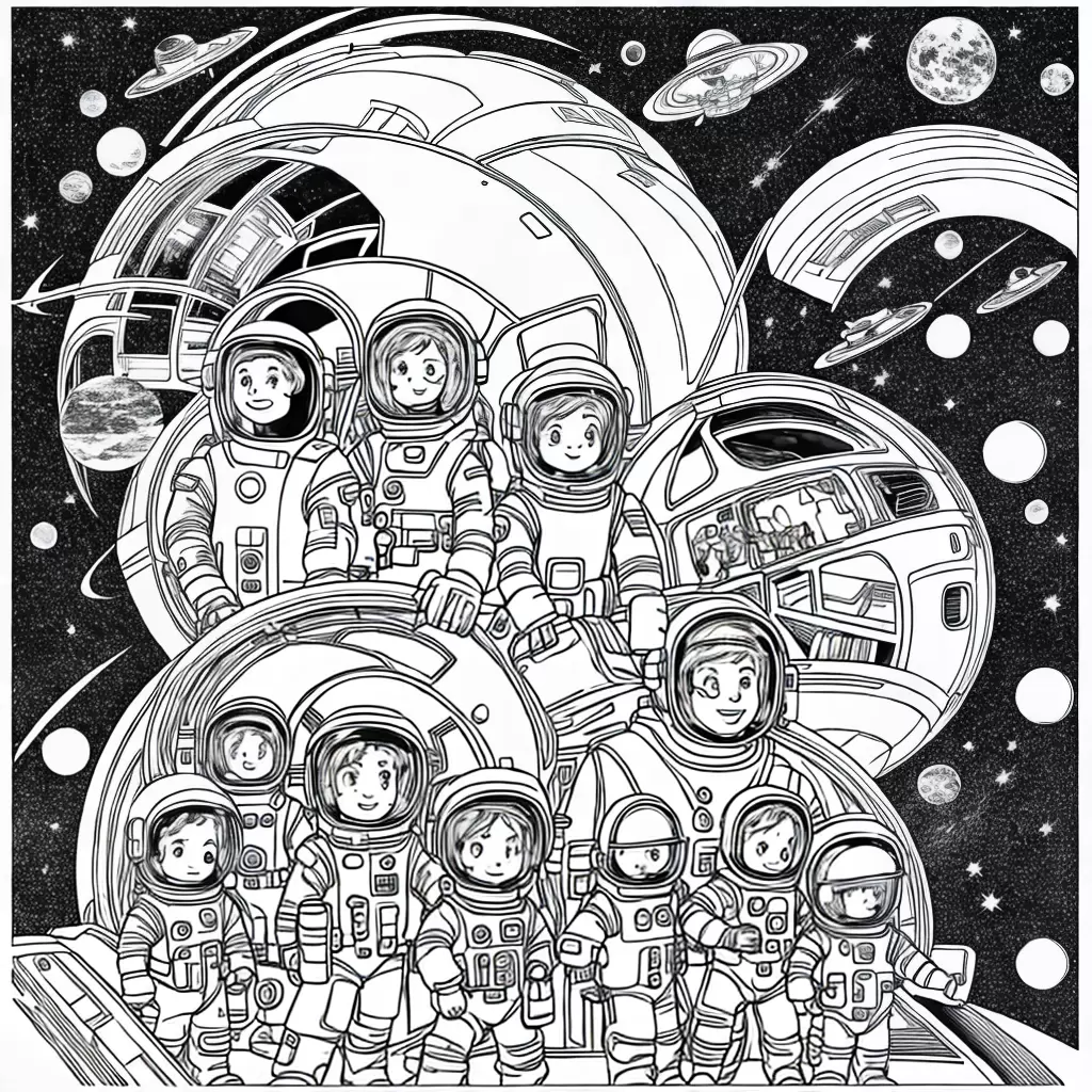Fotos familia futurista espaco aventura crianca