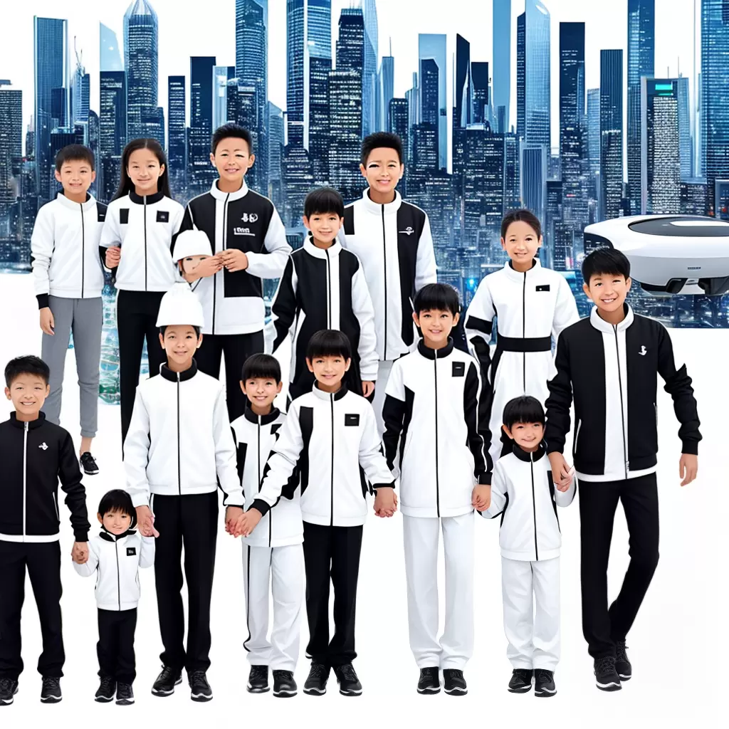 Fotos familia futurista cidade robos