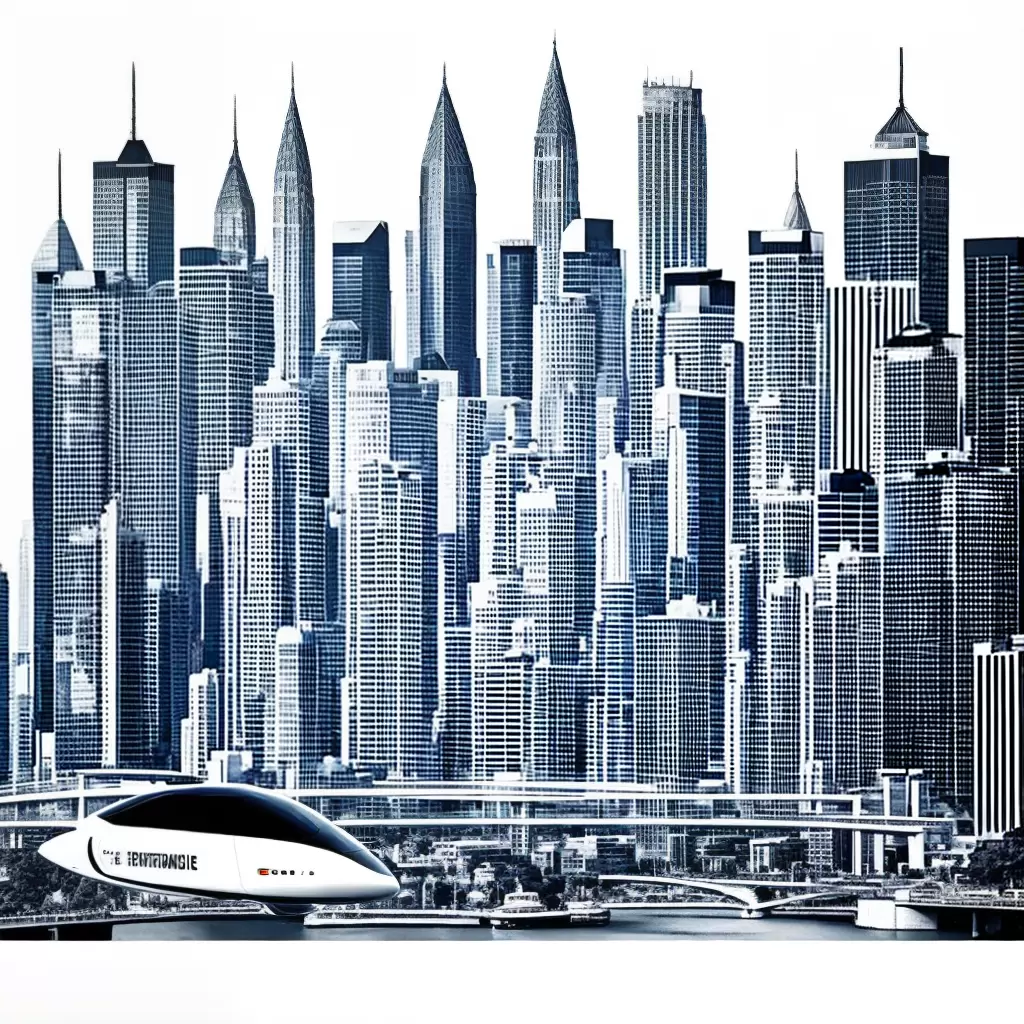 Fotos familia futurista hovercar cidade
